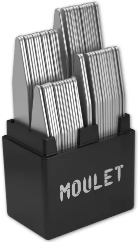 56 Collar Stays for Men's Dress Shirts - Premium Dress Shirt Collar Inserts, 4 Sizes. All-Day Confidence.