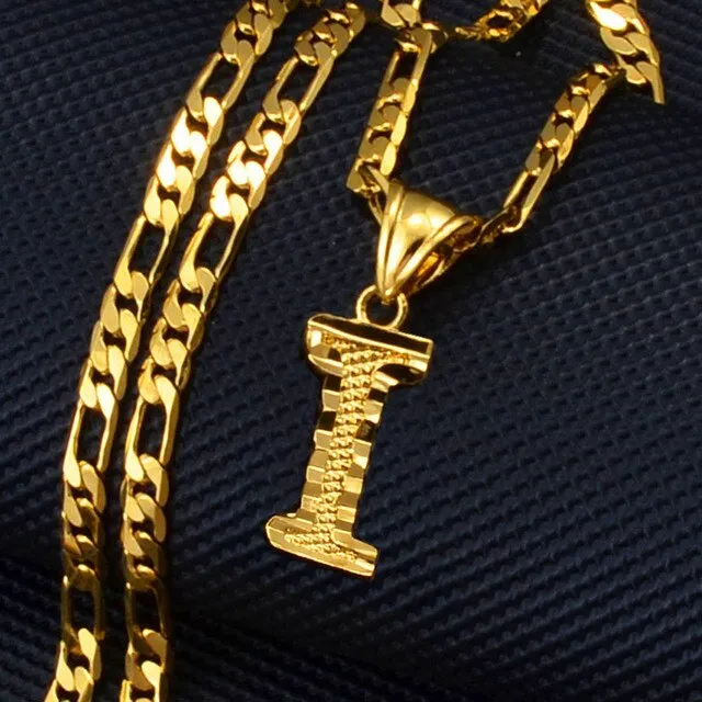 A-Z Letters Pendant Necklaces for Women Men