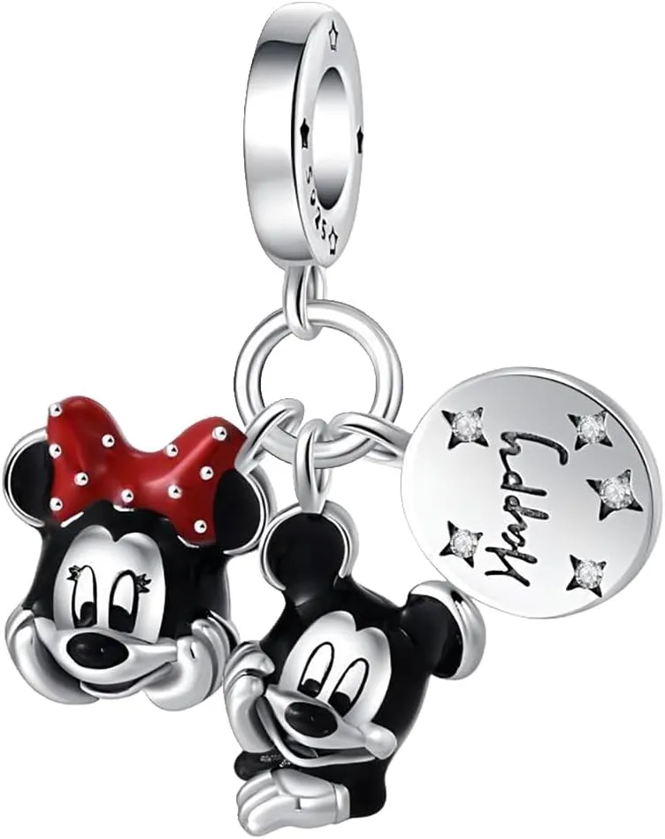 Cartoon Spider Hero Charm for Bracelets and Necklaces Heart Cat Flower 925 Sterling Silver Bead Charms Mother Birthday Jewelry Gift for Women