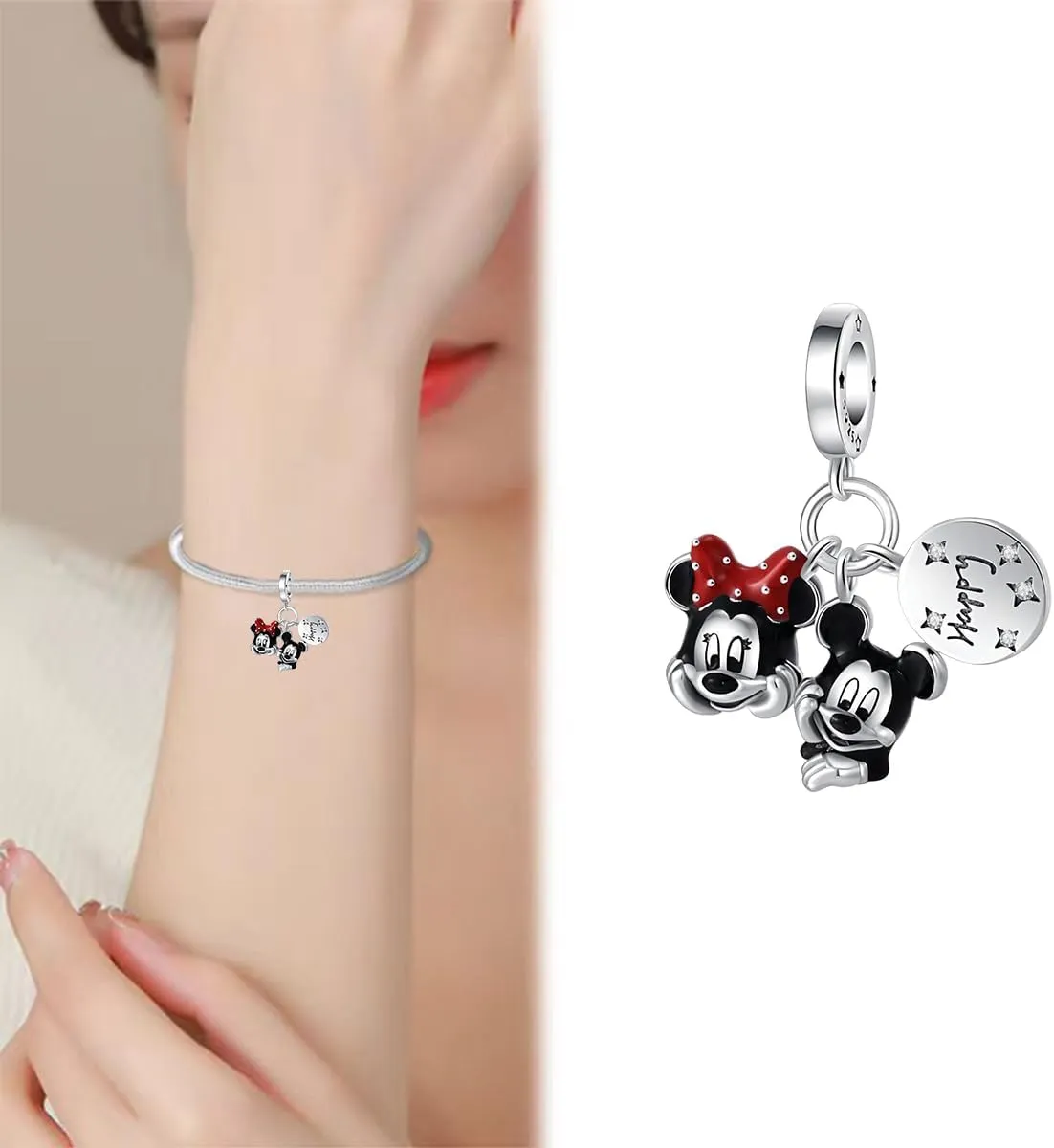 Cartoon Spider Hero Charm for Bracelets and Necklaces Heart Cat Flower 925 Sterling Silver Bead Charms Mother Birthday Jewelry Gift for Women