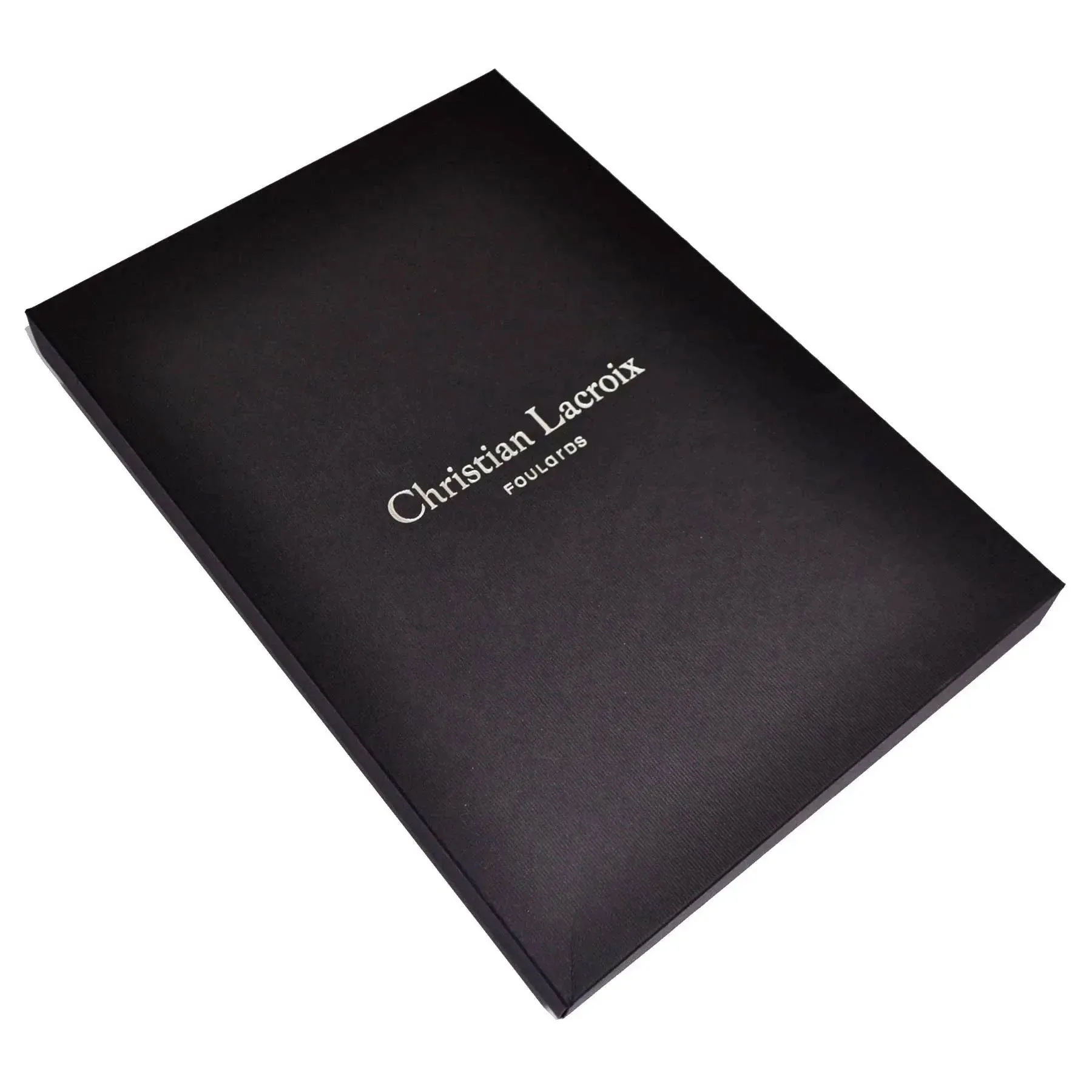 Christian Lacroix Scarf Dark Blue - Square Twill Silk Foulard
