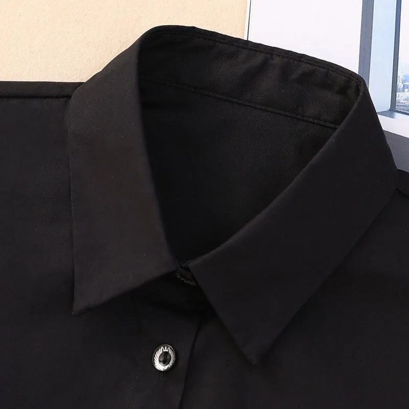Crystal Fake Collar Blouse