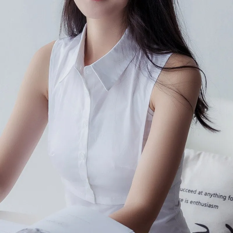 Crystal Fake Collar Blouse