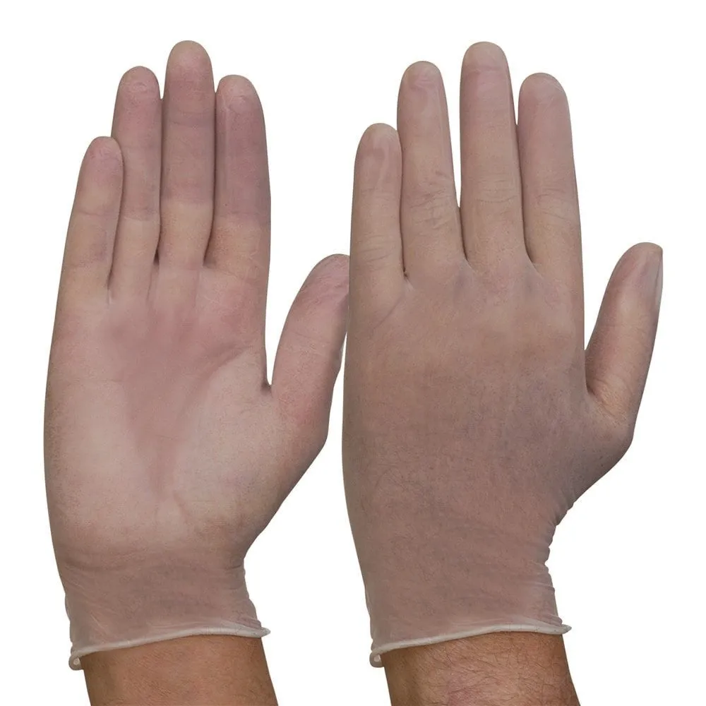 DISPOSABLE VINYL POWDER FREE GLOVES