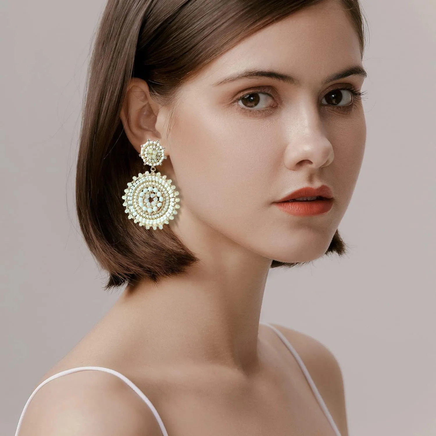 Elegance 11 Designs Beaded Earrings For Women Seed Bead Summer Beach Boho Statement Dangle Handmade Earrings Jewelry