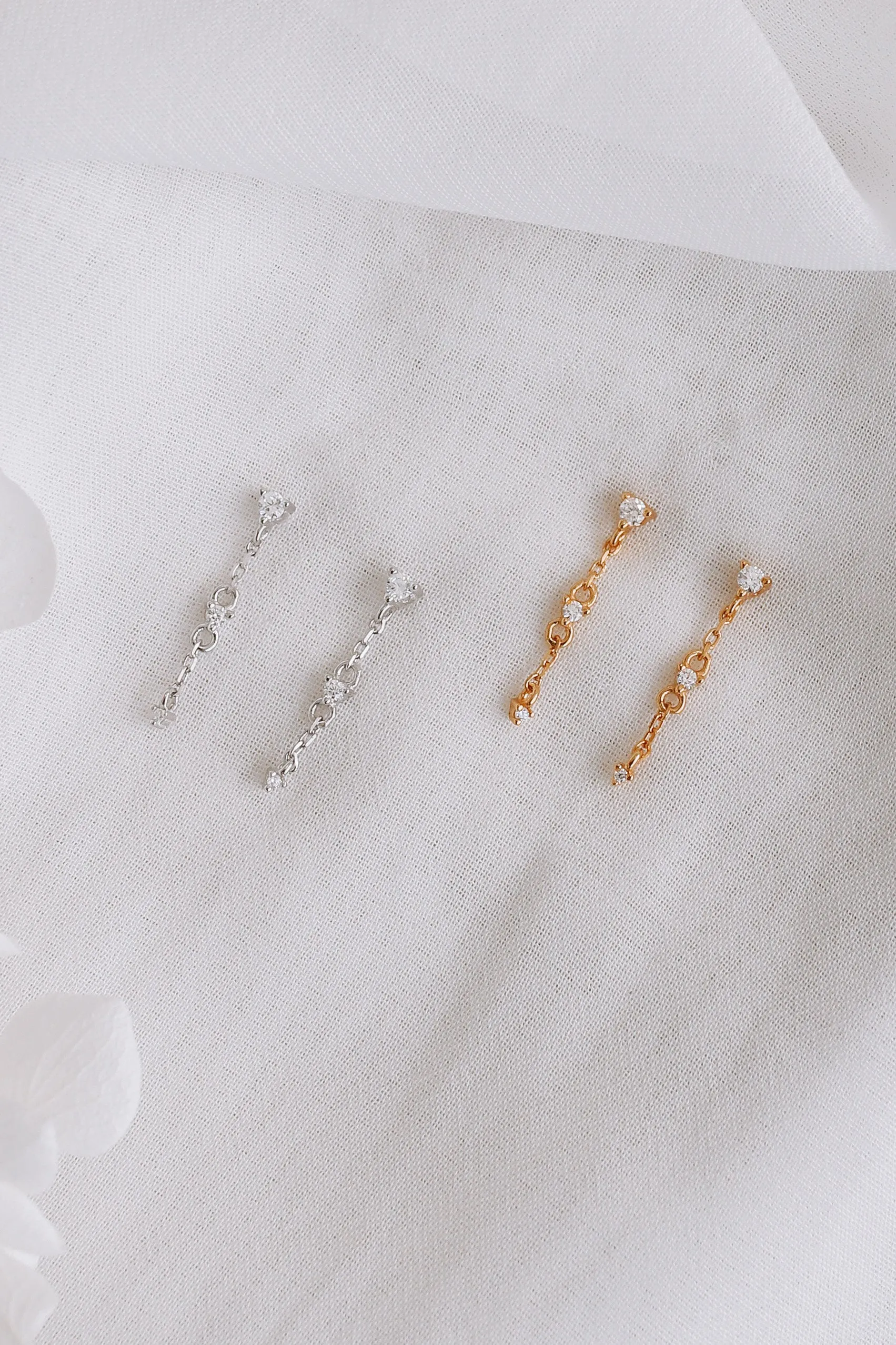 Emaline Bundle - Gold or Silver Sterling Silver Earring Stack