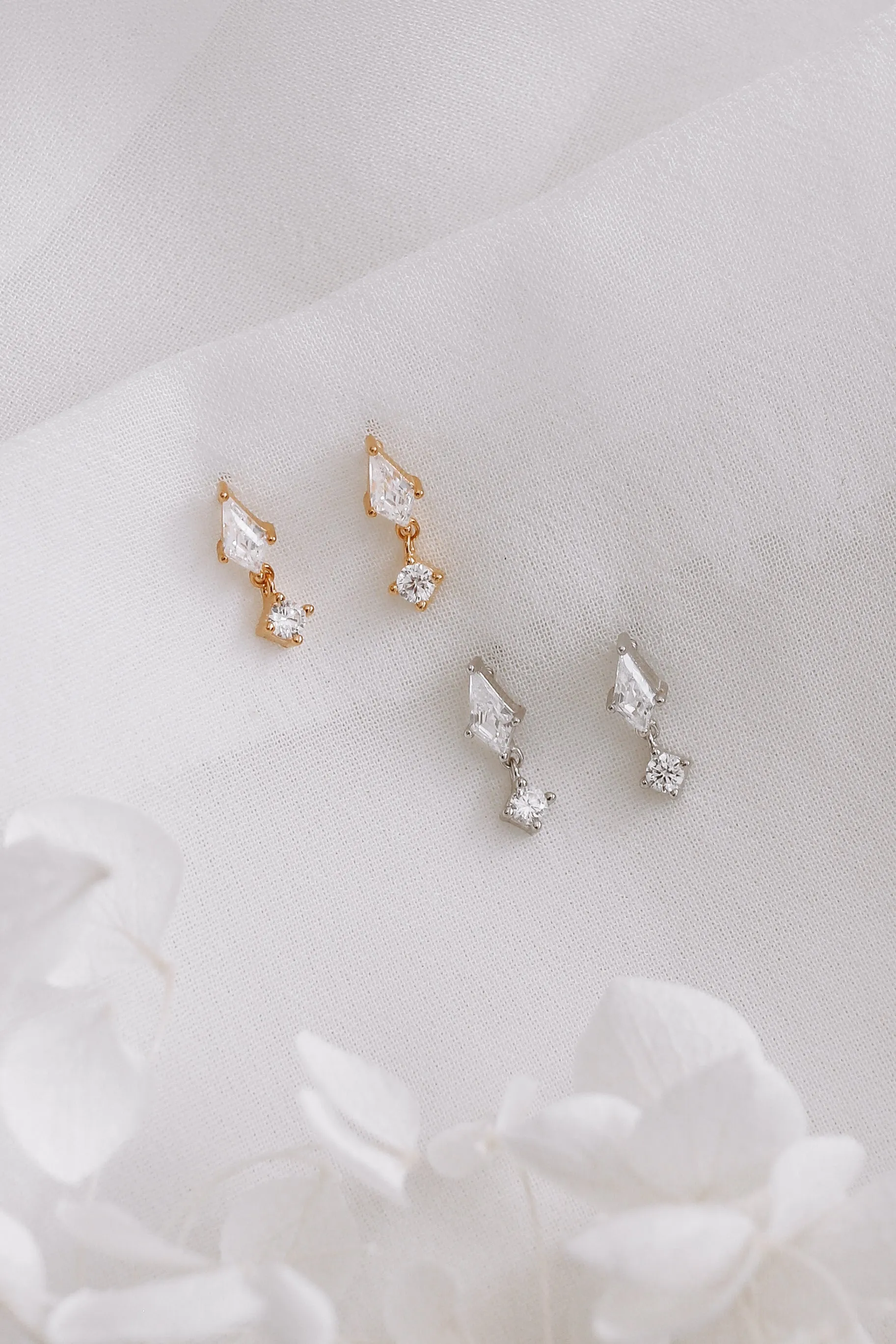 Emaline Bundle - Gold or Silver Sterling Silver Earring Stack