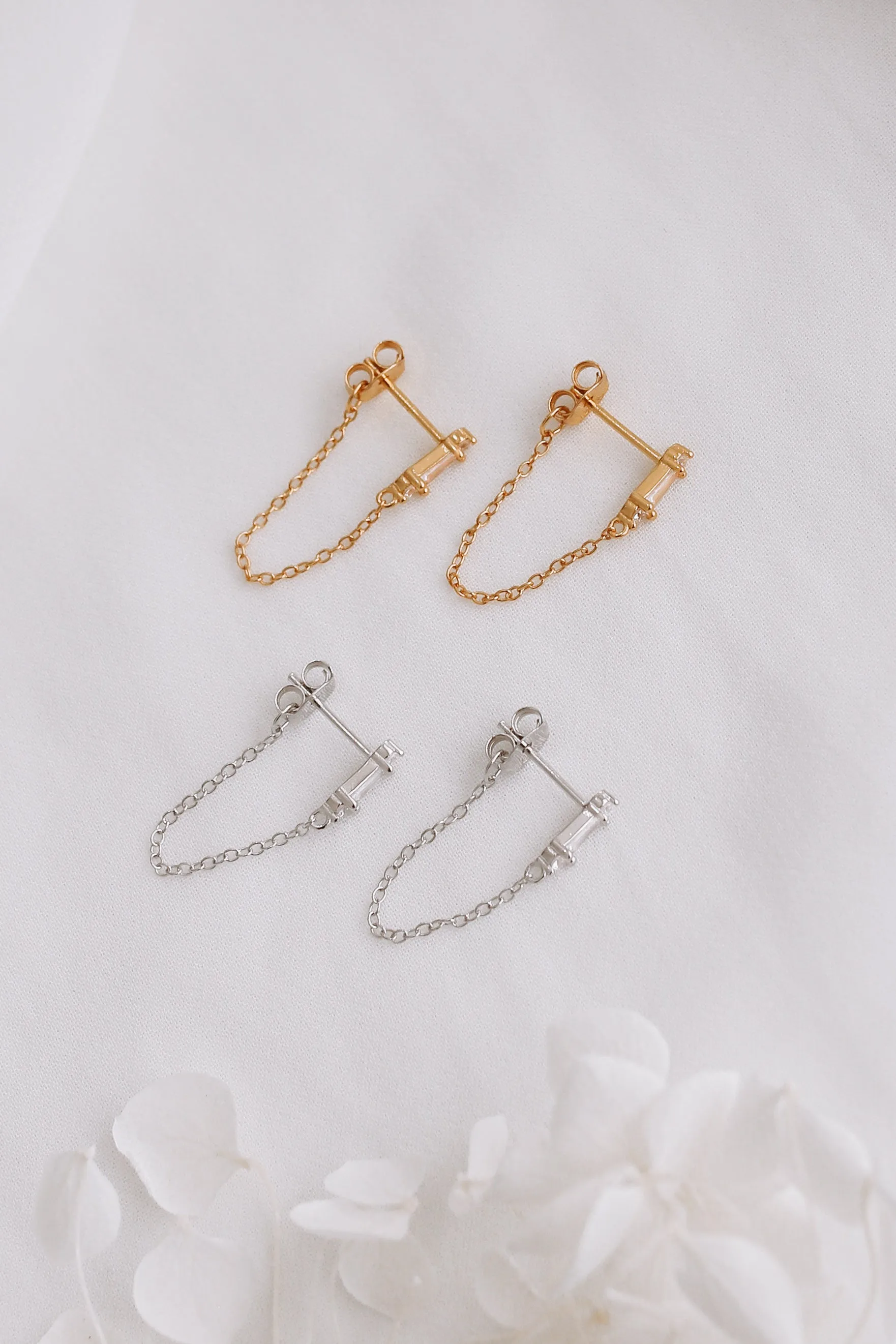 Emaline Bundle - Gold or Silver Sterling Silver Earring Stack