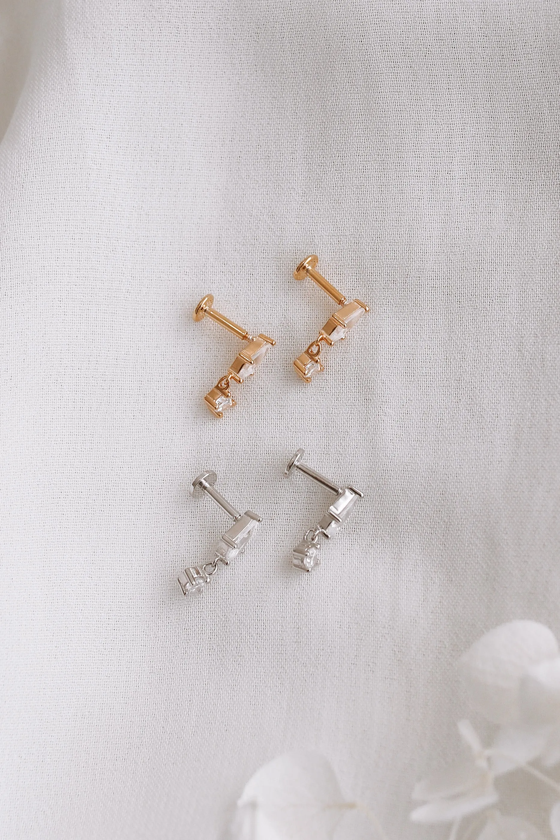 Emaline Bundle - Gold or Silver Sterling Silver Earring Stack