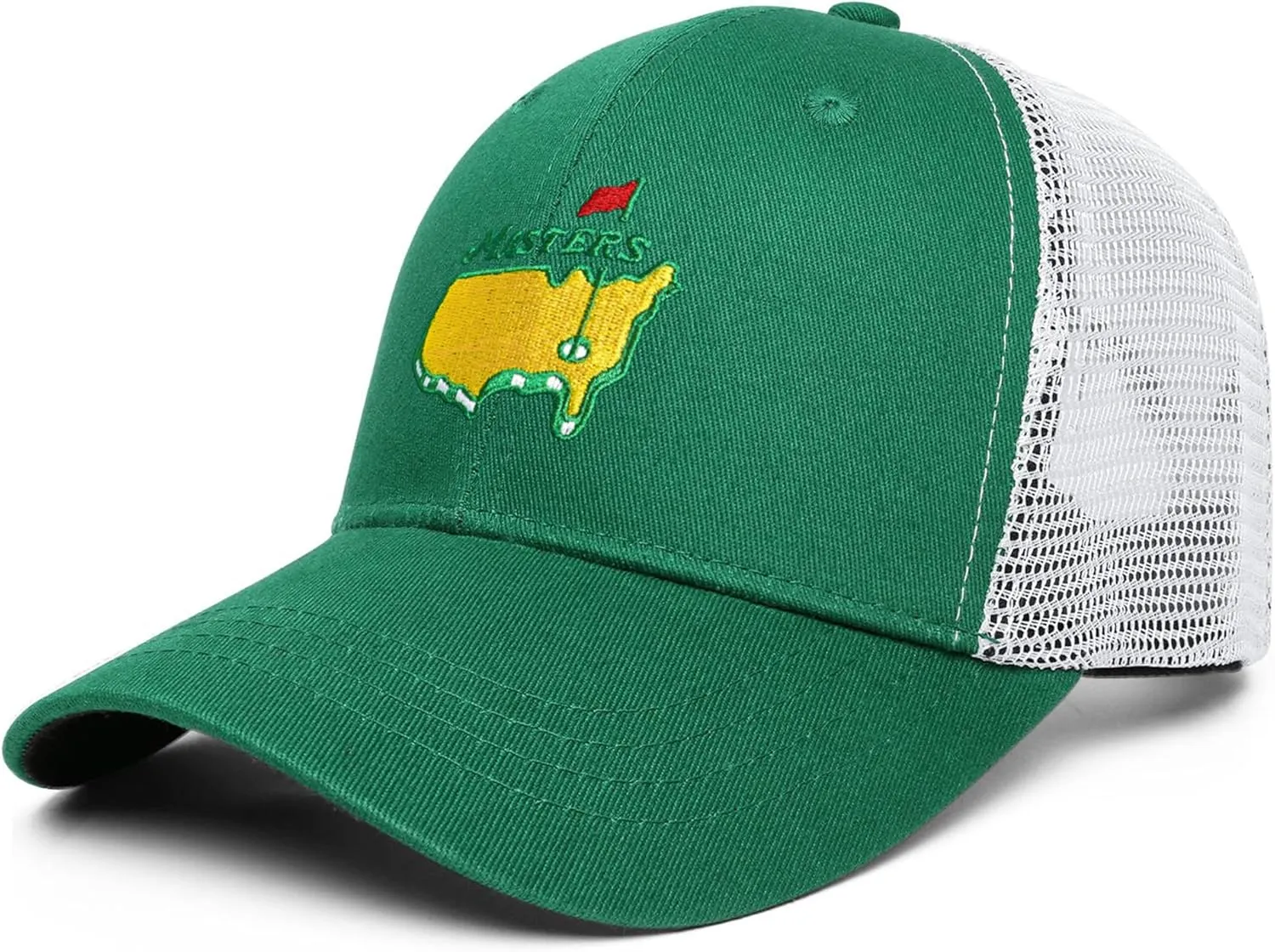 Embroidered Golf Hat for Men Women Green Hat Ball Baseball Cap