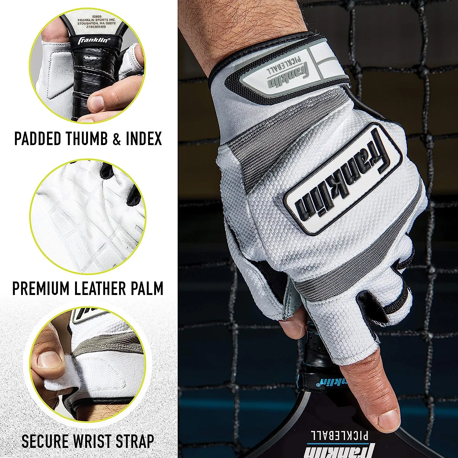 Franklin Sports Pickleball Glove - Men Women Adult Size Pickleball Gloves (1 glove)