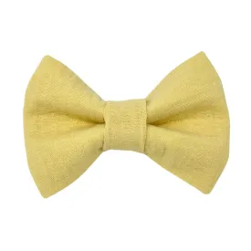Gauze Dog Bow Tie - Lemon