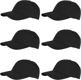 Gelante Cotton Twill Washed Unstructure Baseball Cap - Adjustable Blank Hat for Men Women - Wholesale Bulk Lot of 6 Pack
