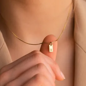 Gold-Plated Initial Letter Necklaces