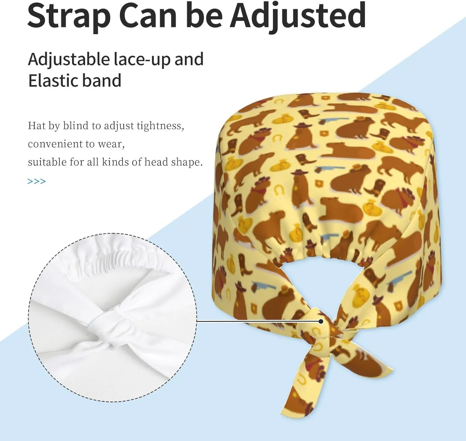 Hamster Who Likes Sports Working Caps with Sweatband Adjustable Tie Back Hat Headgear Beanie