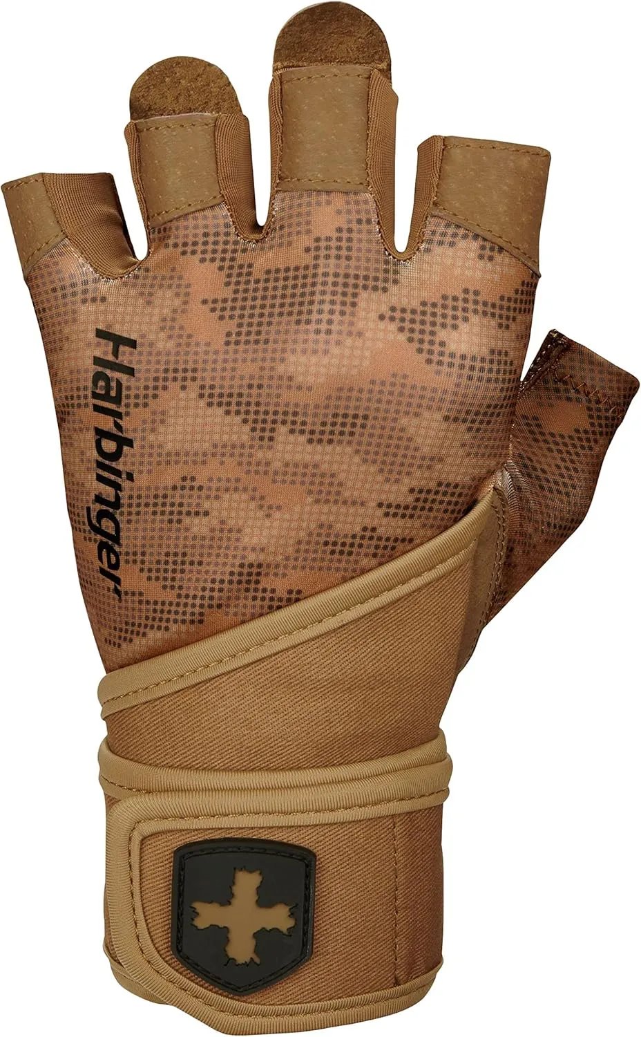 Harbinger Pro Wristwrap Gloves 2.0 for Weightlifting, Training, Fitness, and Gym Workouts with Wrist Support