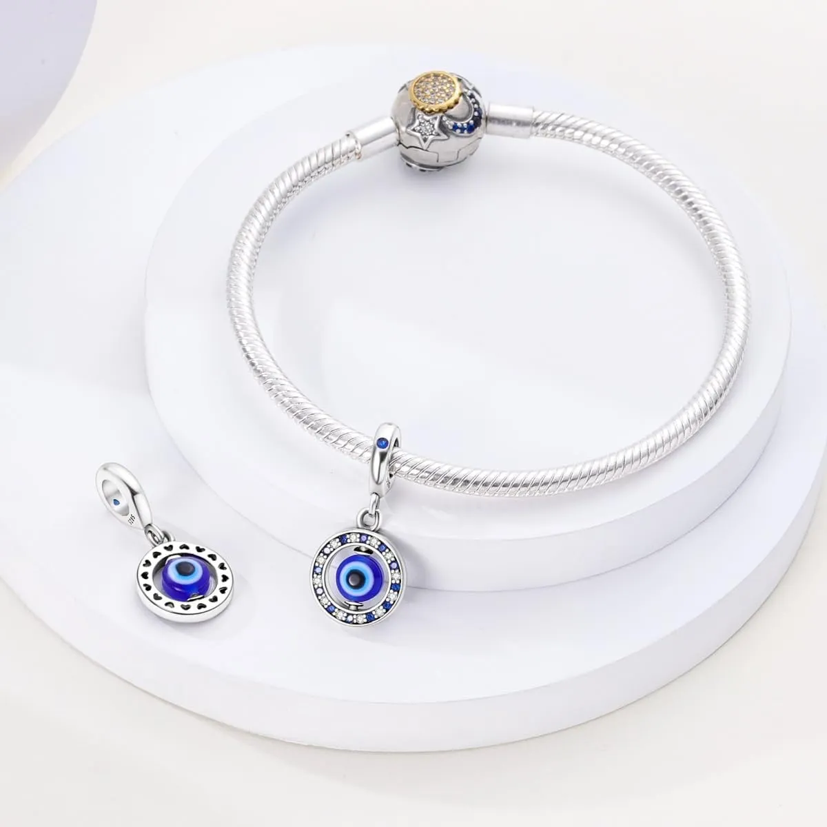 HONGRUI 925 Sterling Silver Charms for Bracelets and Necklaces Cat Cross Sunflower Sunshine Birthday Pendant Bead Charm for Women Jewelry Gift