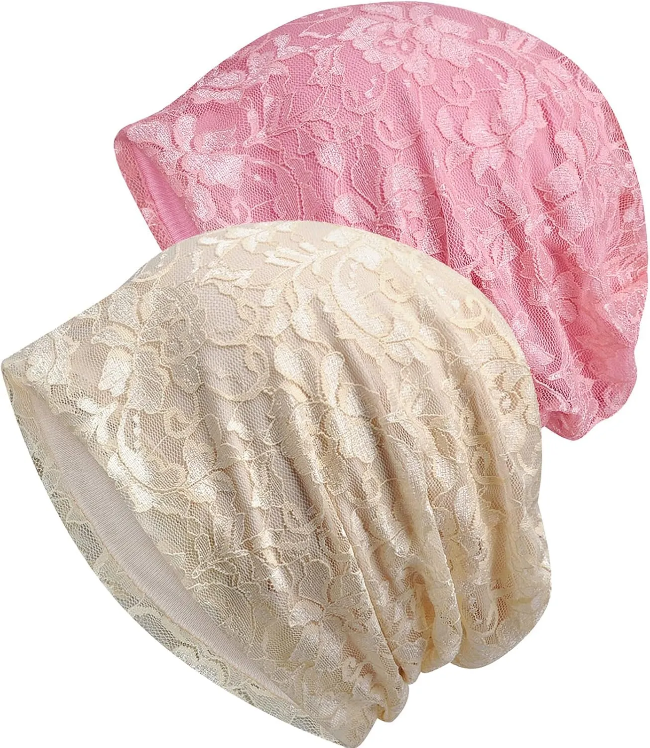 Lace Chemo Beanie Hat for Women Turban Cancer Cap Slouchy Hat