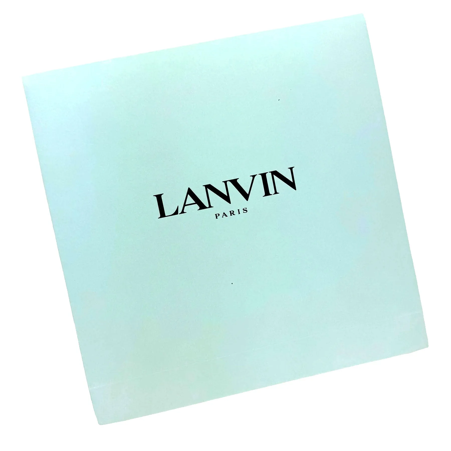 Lanvin Scarf Pink Island Logo Design - Extra Large Square Wool Silk Wrap