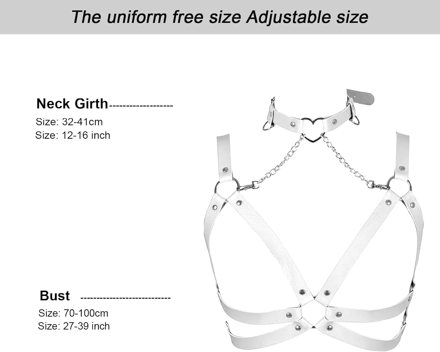 Lingerie cage Chest strap Leather Bra Body chain harness for women Punk Festival rave Dance Rock Photography Waist belt