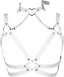 Lingerie cage Chest strap Leather Bra Body chain harness for women Punk Festival rave Dance Rock Photography Waist belt