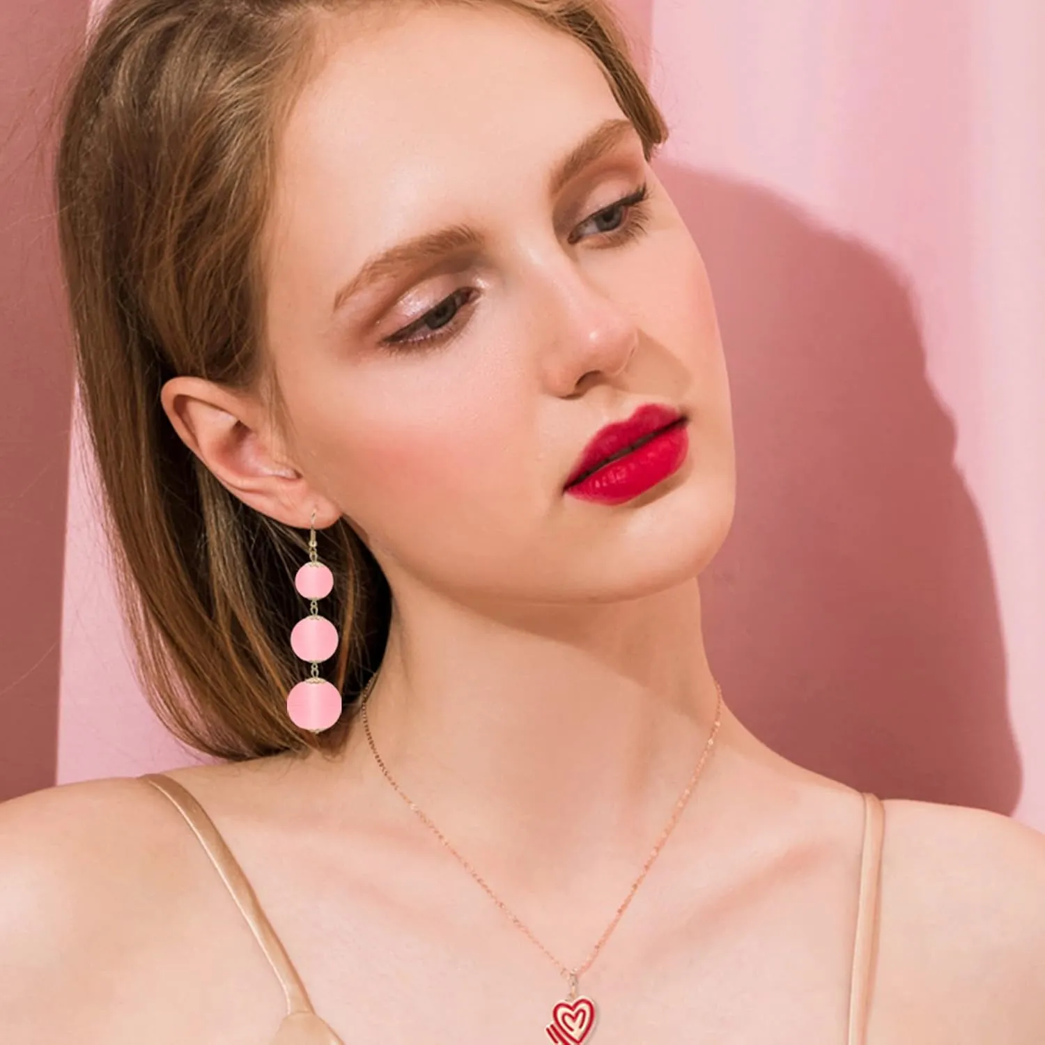 LOYALLOOK 4Pairs Tassel Earrings For Women Fan Shape Tassel Earrings Long Thread Tassel Earrings Bohemian Fringe Drop Handmade Earrings