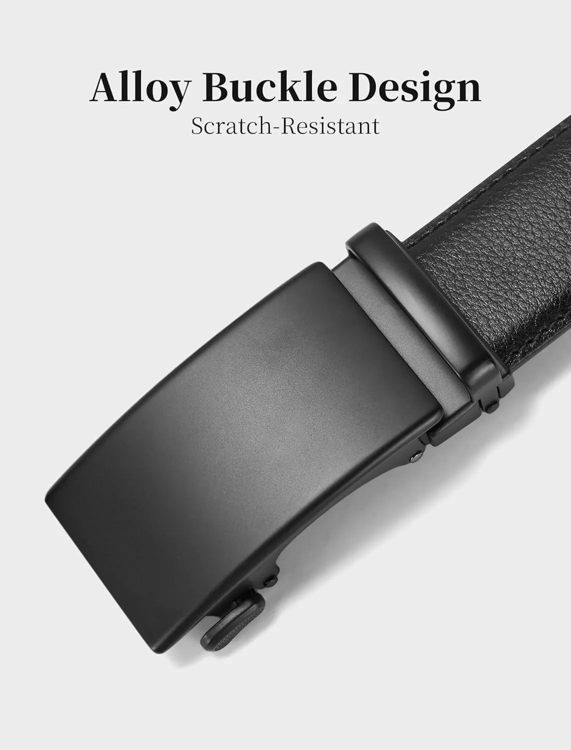Mens Belt,Ratchet Belts for Men Leather 1 3/8'' Adjustable for Dress Jeans,Comfort Trim to Fit