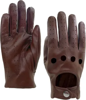 Mens Genuine Lambskin Leather Driving Gloves Unlined, Touchscreen