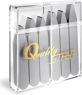 Metal Collar Stays for Men  Premium 52 Piece Set in 4 Sizes for Crisp Dress Shirt Collars