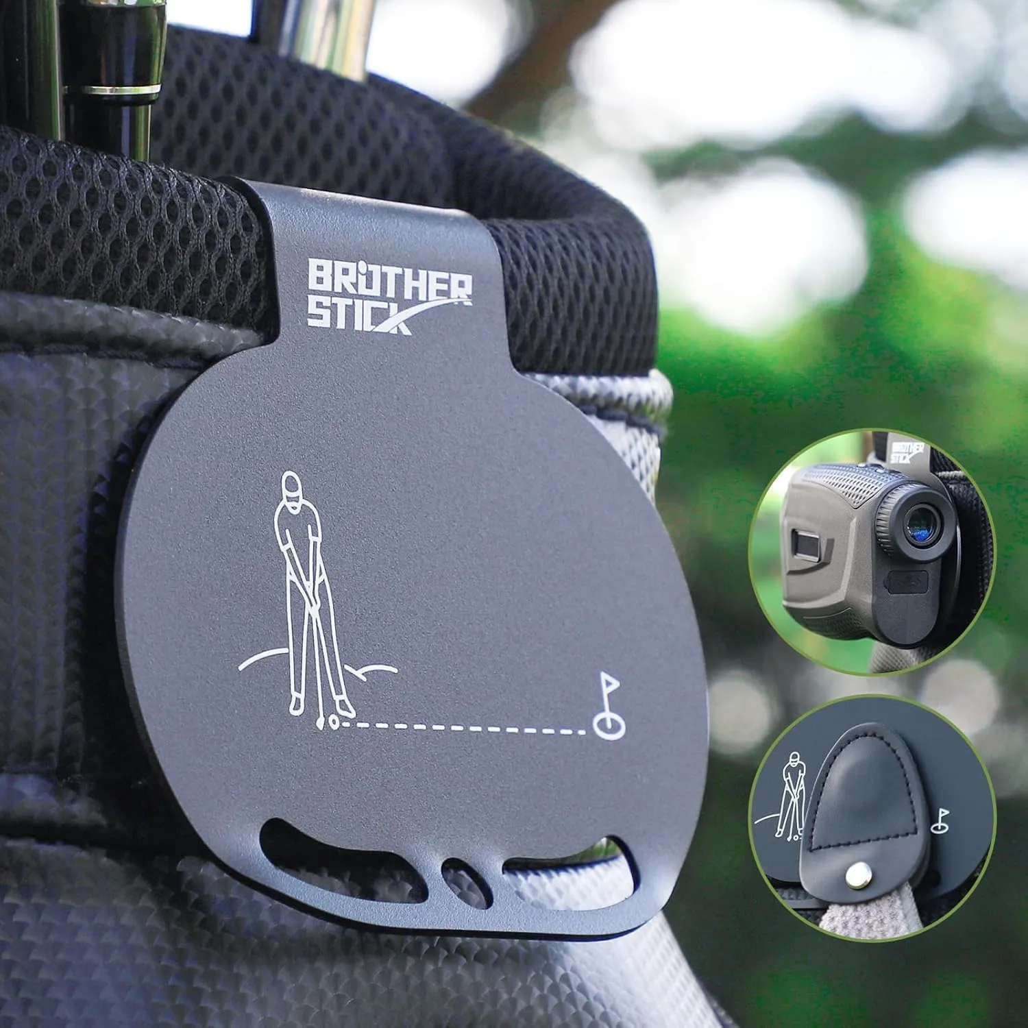 Metal Landing Pads for Golf Bag Accessories for Men Metal Clips for Quick and Easy Access of Golf Bags, Magnetic Golf Towels, Magnetic Golf Rangefinder Strap Golf Accessories Golf Gifts