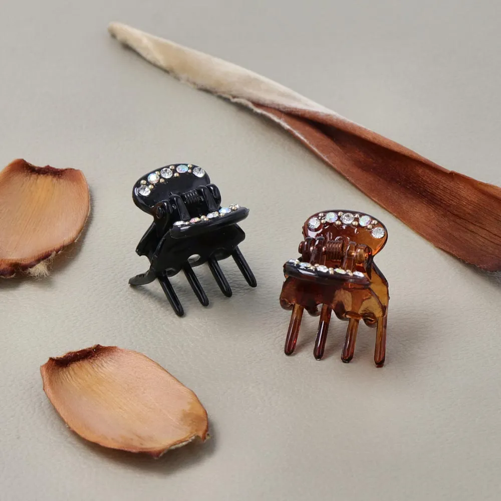 Mini Rhinestone Hair Clip