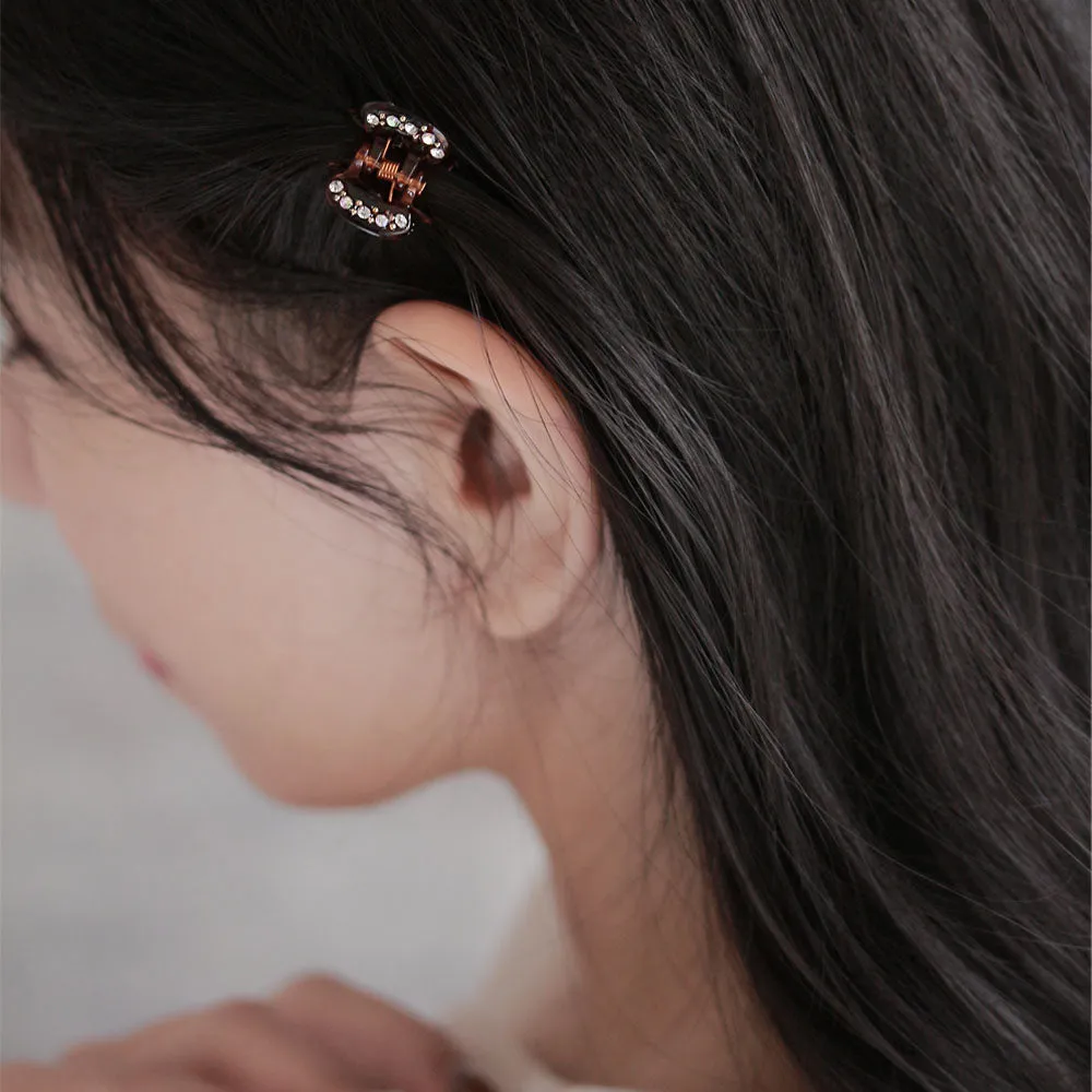 Mini Rhinestone Hair Clip