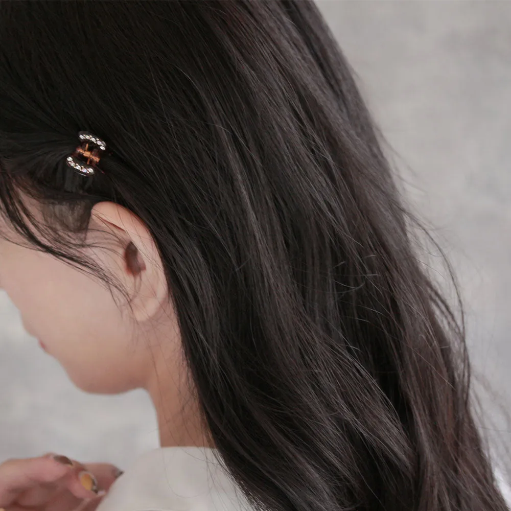 Mini Rhinestone Hair Clip