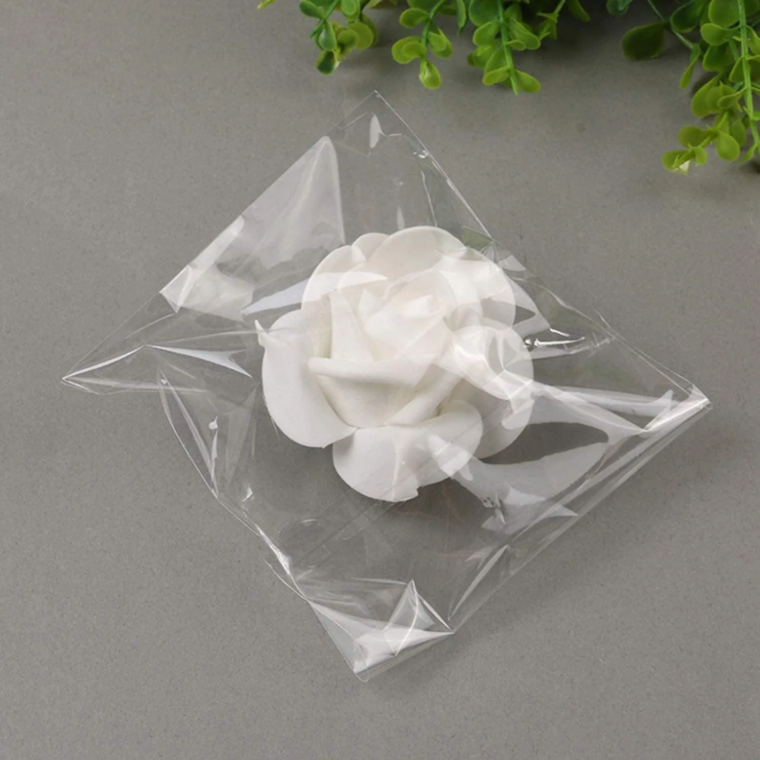 Morepack Clear Self Sealing Cellophane Bags,4x6 Inches 200 Pcs Cookie Bags Resealable Cellophane Bag for Packaging Cookies, Candy and Products