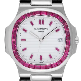 Patek Philippe 5711G White Gold Custom Red Ruby Set