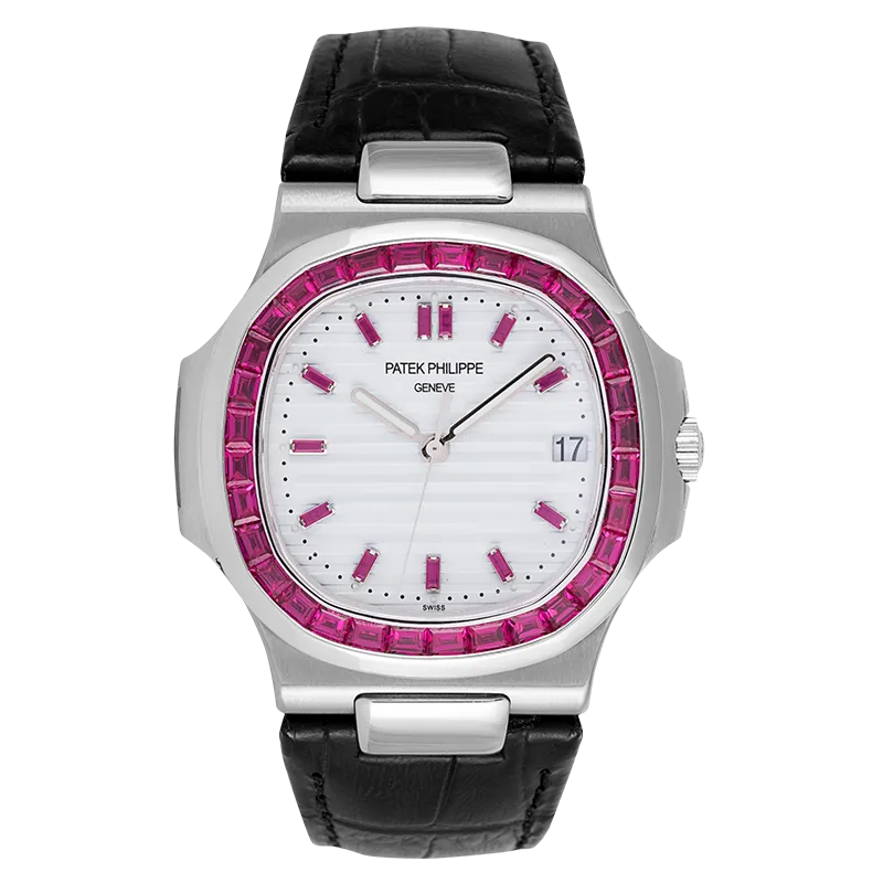 Patek Philippe 5711G White Gold Custom Red Ruby Set