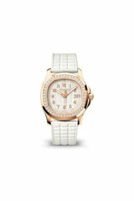 patek philippe aquanaut 5068r-010 luce rubber white dial ladies watch