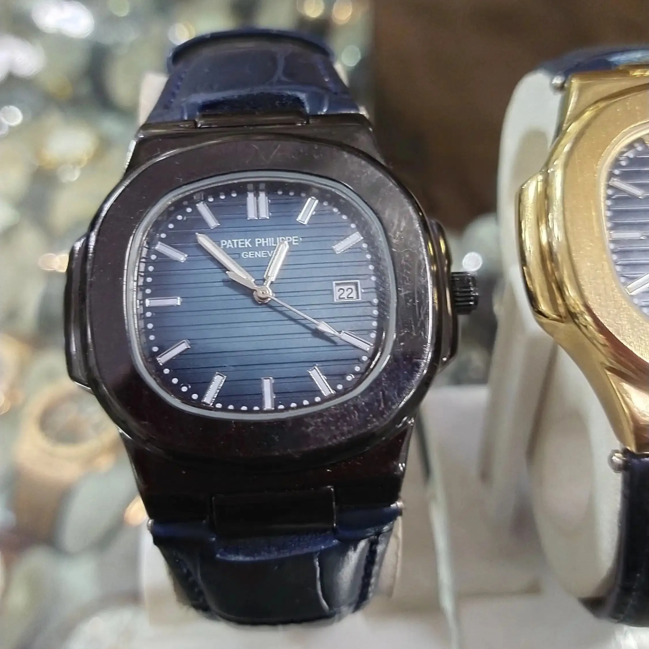 Patek Philippe Geneve Leather Belt Date Watch - Limited Edition