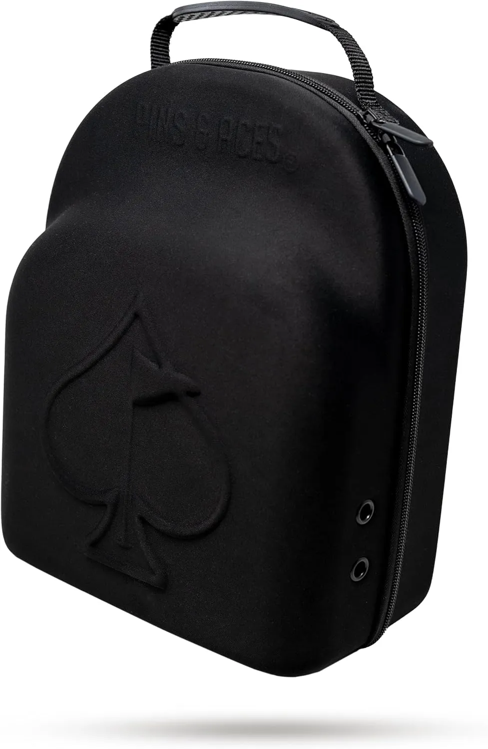 Pins & Aces Hat Caddie - Premium Travel Case - Hard Shell, Holds 6 Hats - Ventilation, Easy Grab Handle