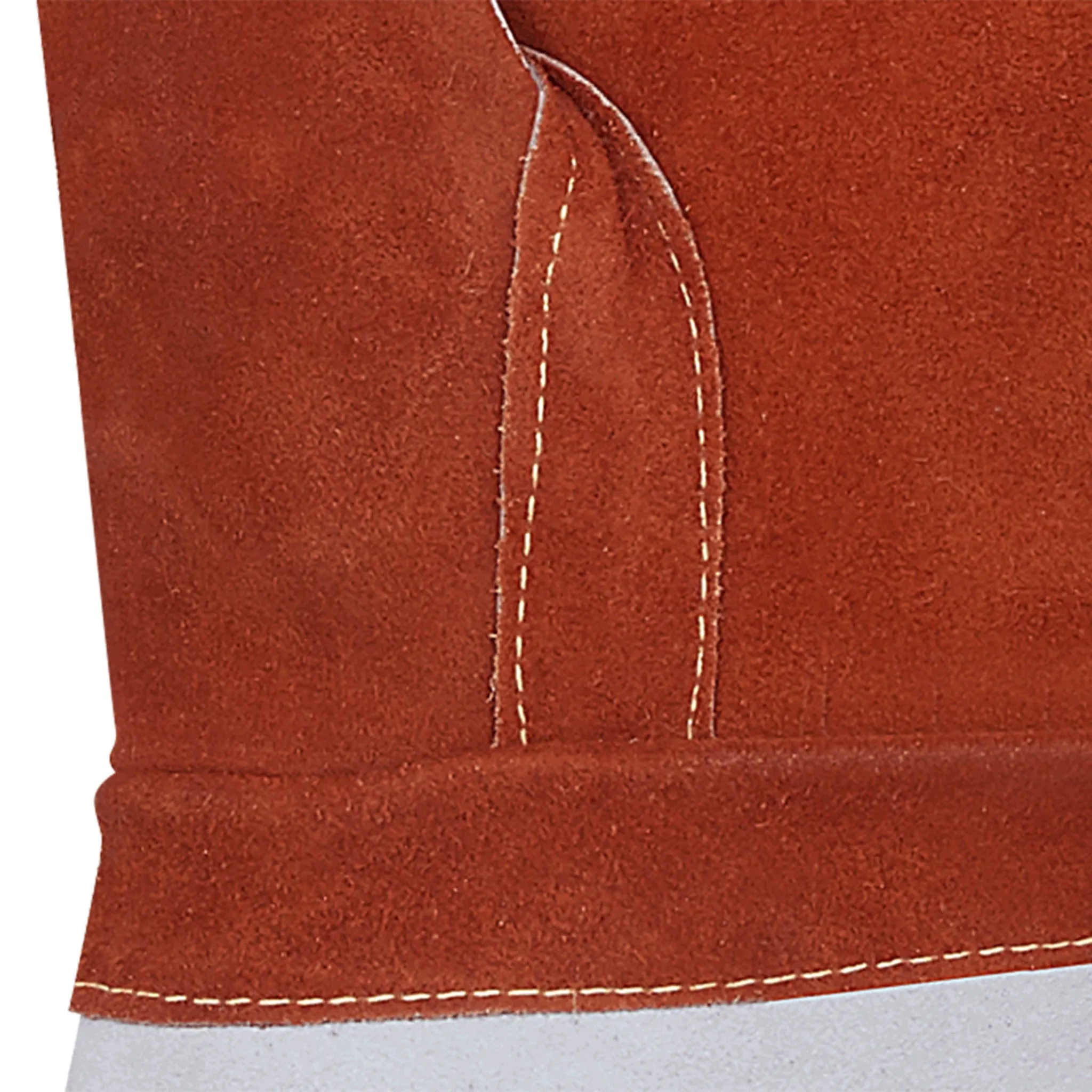 Ranpro High Heat Leather Gloves - Foam Lined for Heat Resistance, Durable Industrial Safety Protection, High Visibility, Ideal for Extreme Temperatures