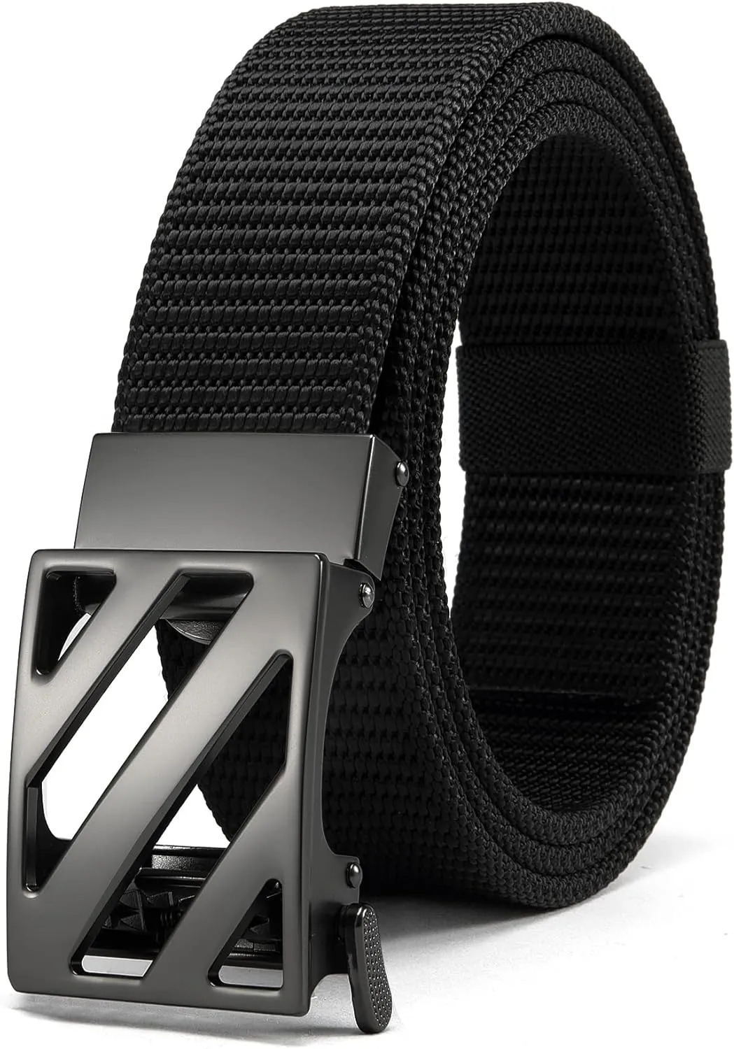 Ratchet Tactical Gun Belt for Men - 1.5" Stiff Nylon Web Work Belts Heavy Duty - Slide Buckle Fit Pants