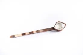 Raw crystal hair pin | Herkimer diamond hair pin