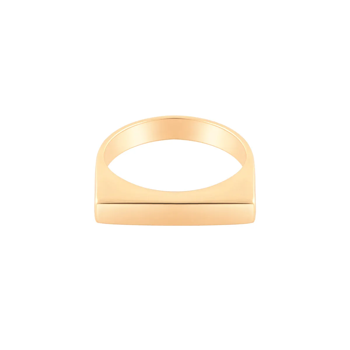 Slim Rectangular signet Ring