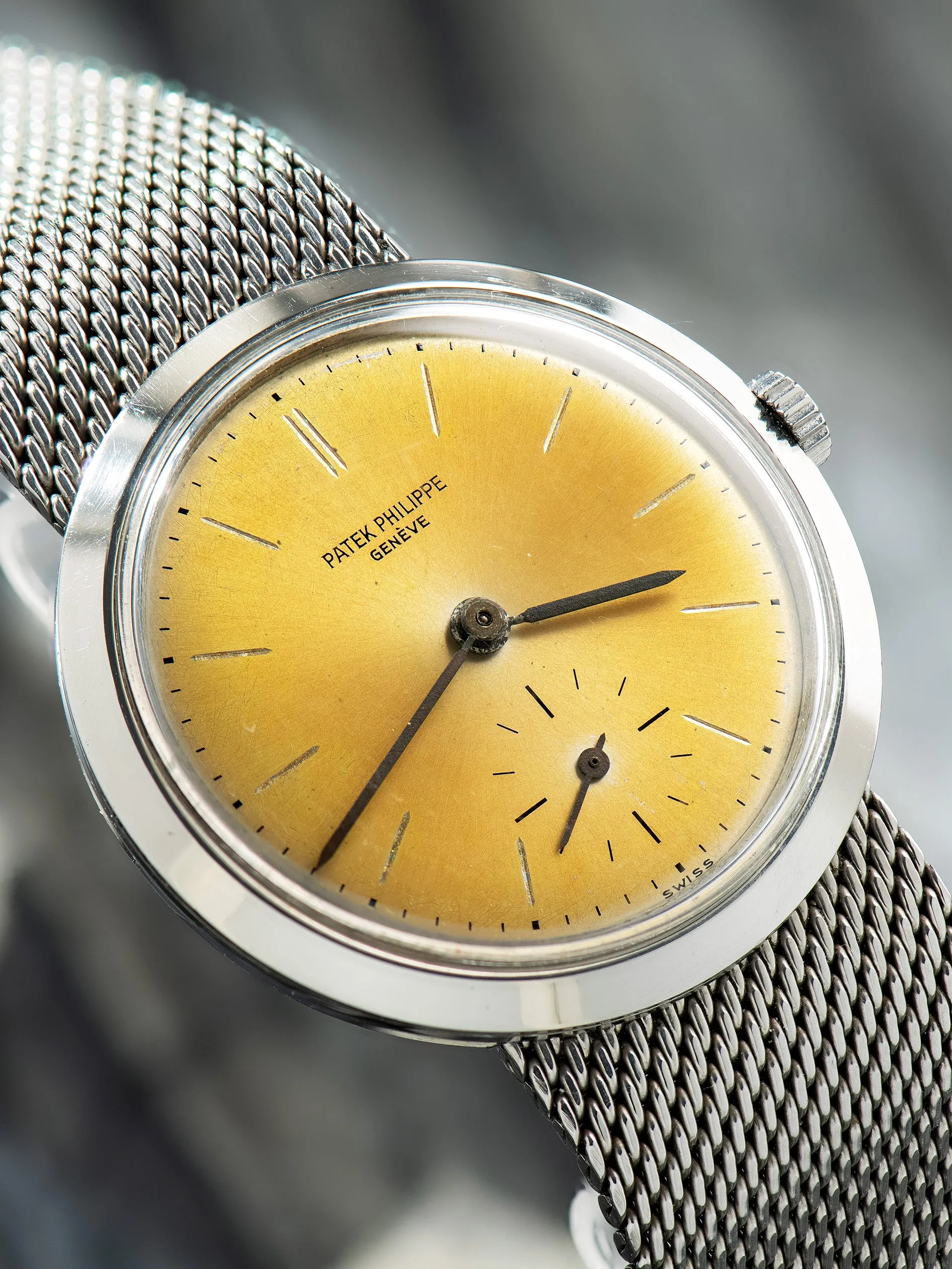 Tropical 1950s Patek Philippe Stainless Steel Calatrava 'Anti-Magnetic' (Ref. 3418) "First Series"