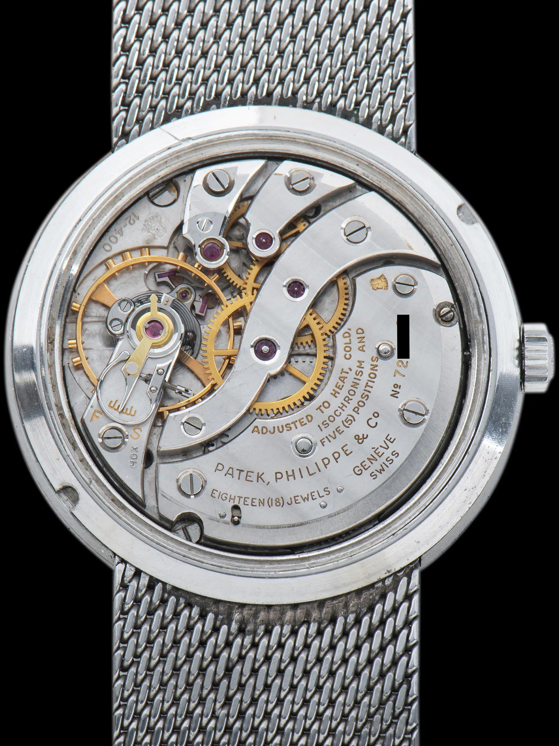 Tropical 1950s Patek Philippe Stainless Steel Calatrava 'Anti-Magnetic' (Ref. 3418) "First Series"