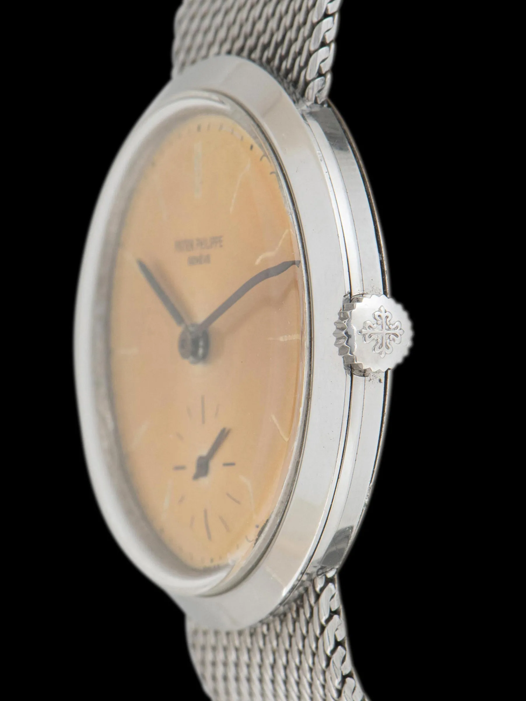Tropical 1950s Patek Philippe Stainless Steel Calatrava 'Anti-Magnetic' (Ref. 3418) "First Series"
