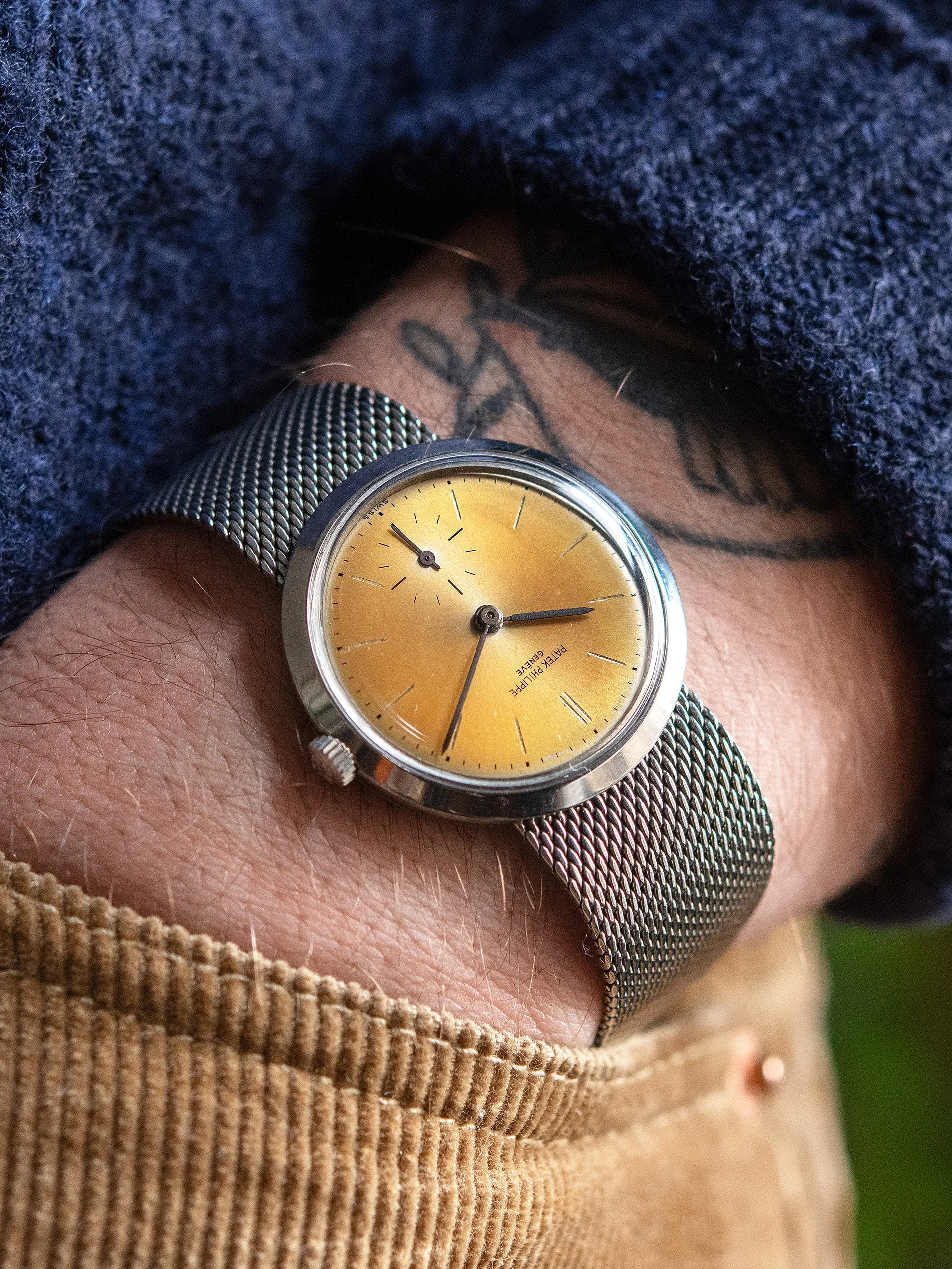 Tropical 1950s Patek Philippe Stainless Steel Calatrava 'Anti-Magnetic' (Ref. 3418) "First Series"