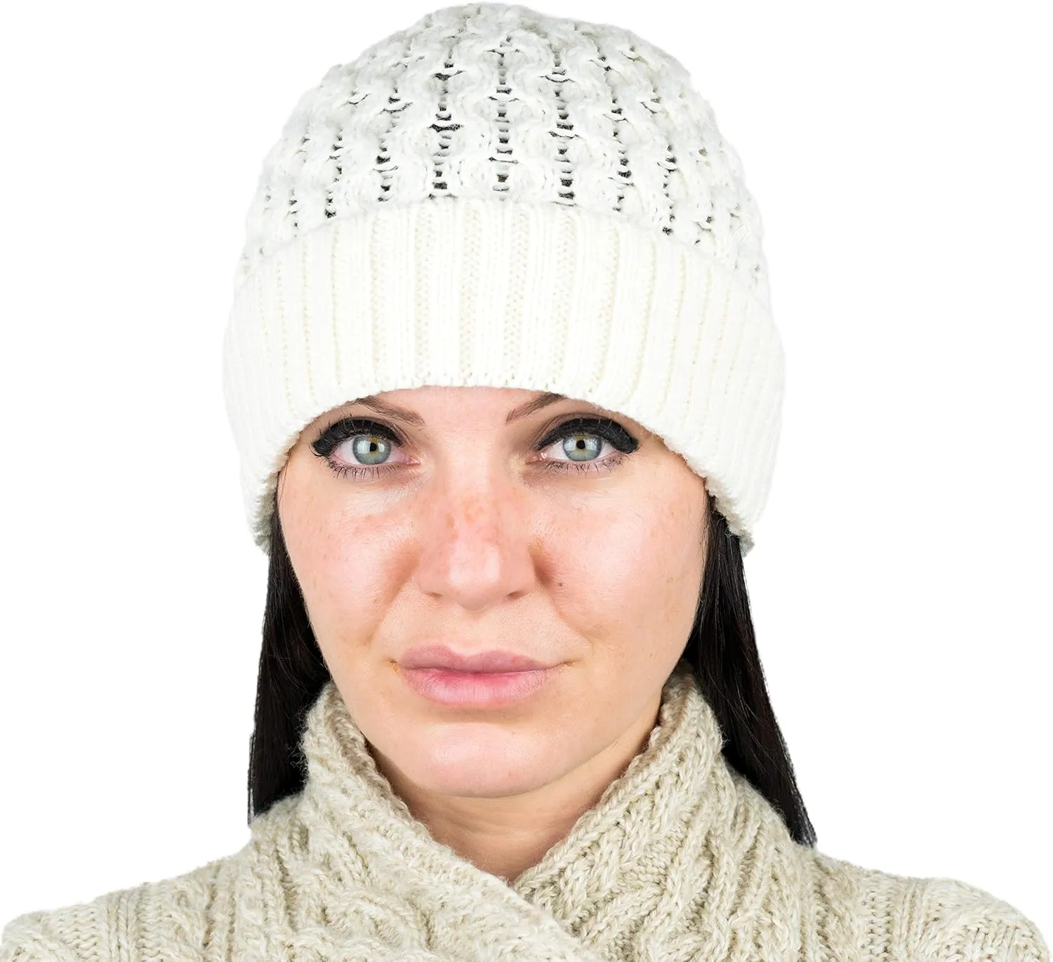 Unisex Beanie 100% Merino Wool Hat Soft and Warm Winter Hat