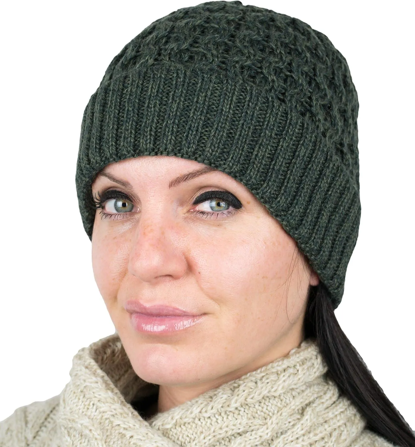 Unisex Beanie 100% Merino Wool Hat Soft and Warm Winter Hat