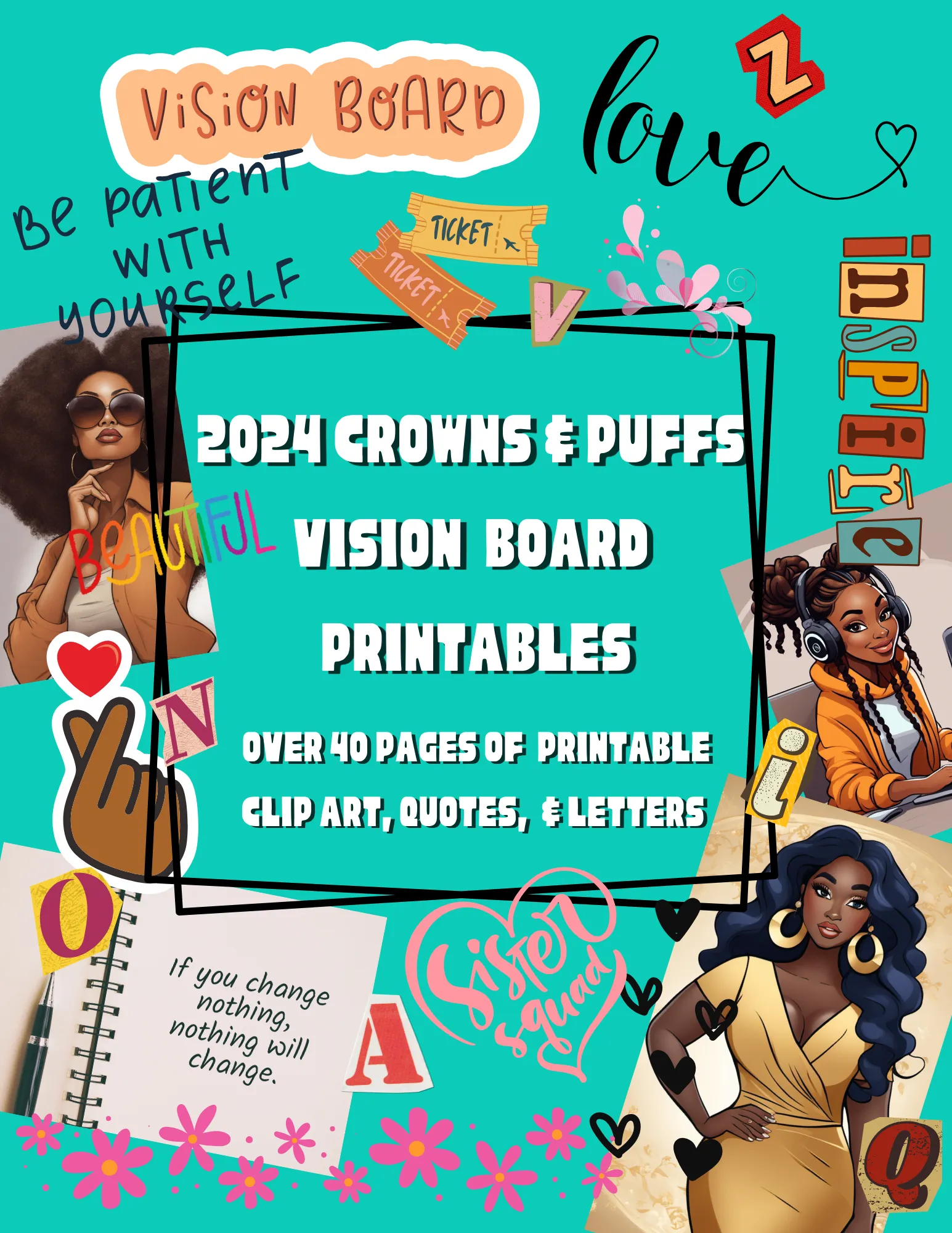 Vision Board Printable bundle